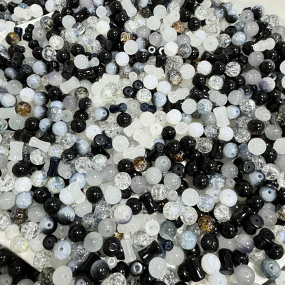 Mixed Glass Beads-10*10mm/40pcs