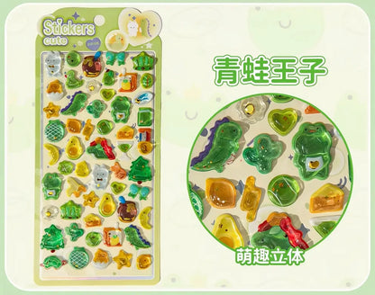 3D Cute Puffy Stickers