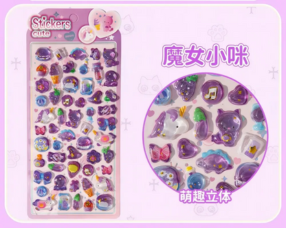 3D Cute Puffy Stickers