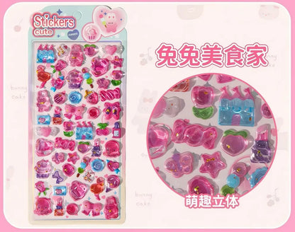 3D Cute Puffy Stickers