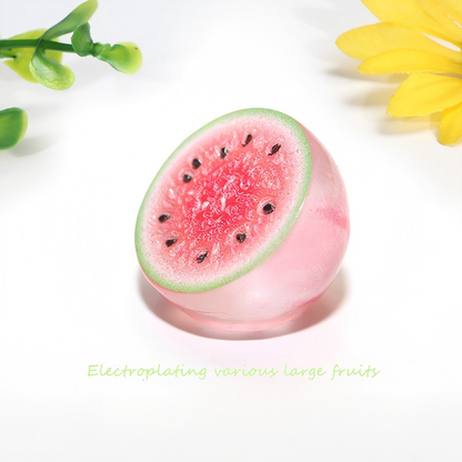 High-Gloss Resin Fruit Decor