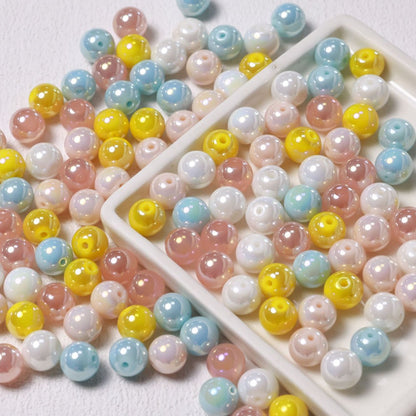Candy Glass Beads-10*10mm/40pcs