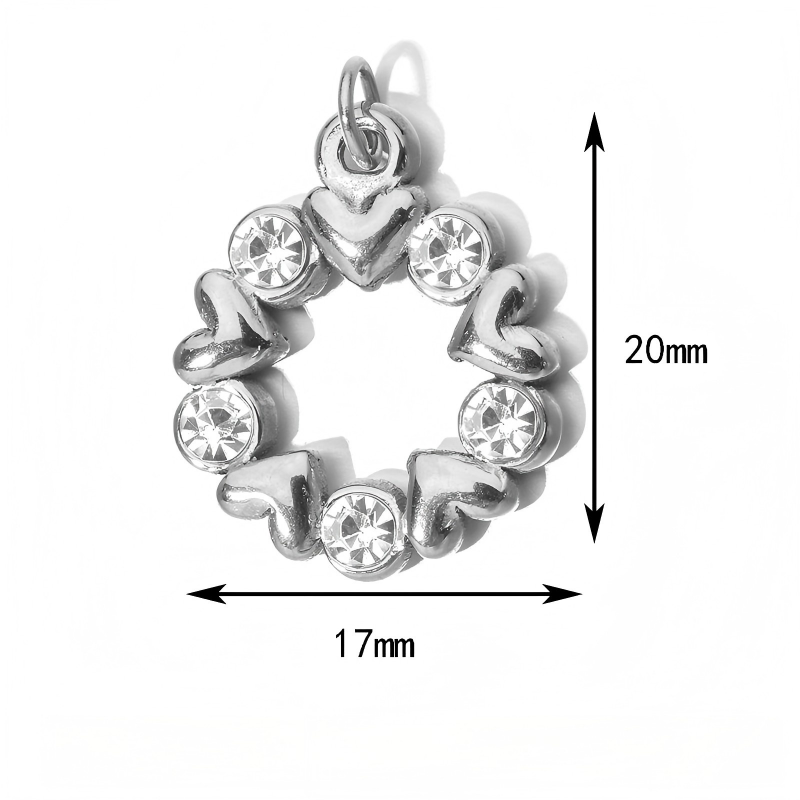 Heart Circle Charm