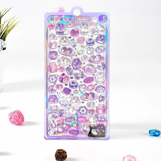 3D Puffy Cartoon Stickers