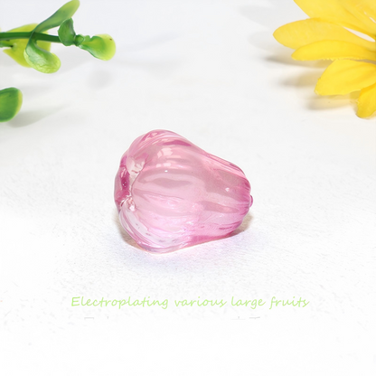 High-Gloss Resin Fruit Decor