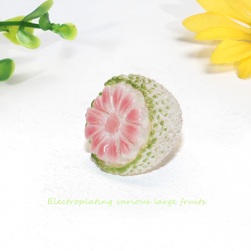 High-Gloss Resin Fruit Decor