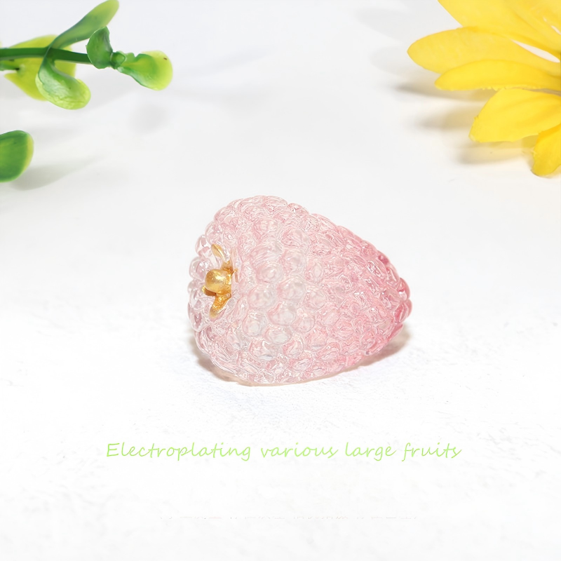 High-Gloss Resin Fruit Decor