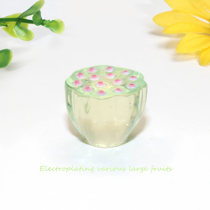 High-Gloss Resin Fruit Decor