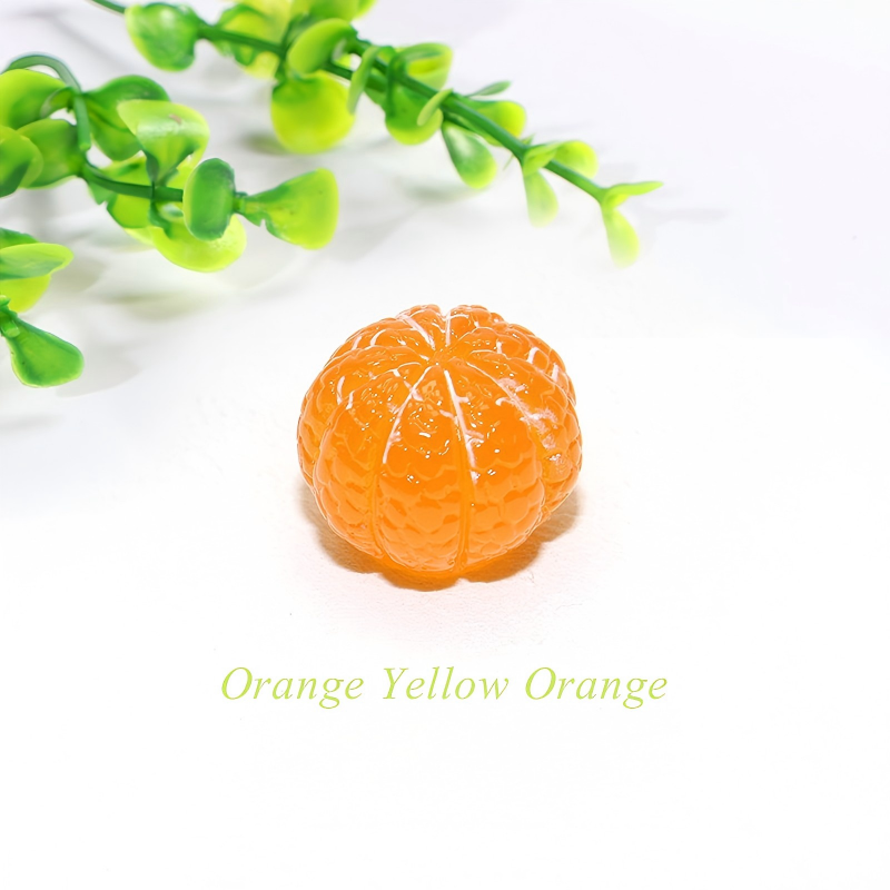 High-Gloss Resin Fruit Decor