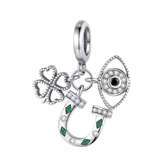 Evil Eye & Heart Charm
