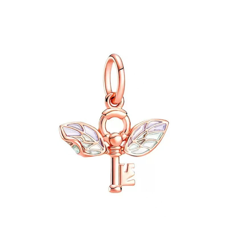 Rhinestone Wing Charm