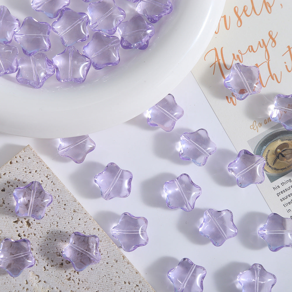 Star Glass Beads-10*17mm/20pcs