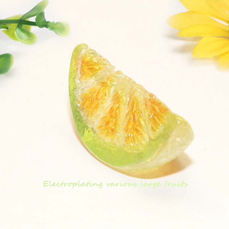 High-Gloss Resin Fruit Decor