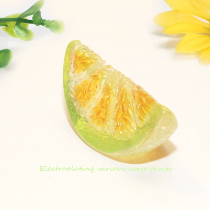 High-Gloss Resin Fruit Decor