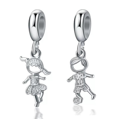 Running Kid Charm Pendant